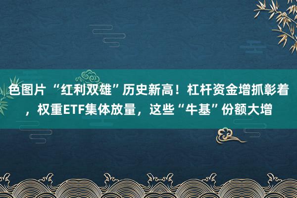 色图片 “红利双雄”历史新高！杠杆资金增抓彰着，权重ETF集体放量，这些“牛基”份额大增