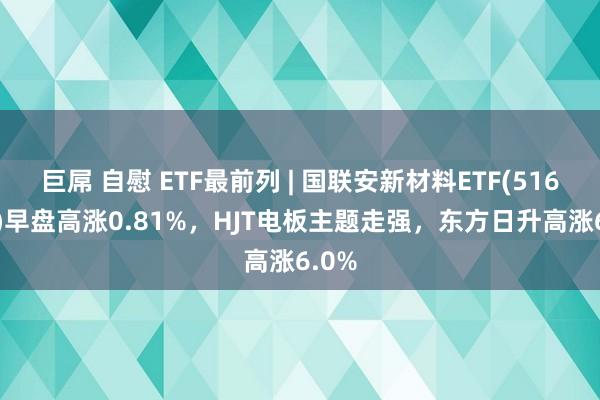 巨屌 自慰 ETF最前列 | 国联安新材料ETF(516480)早盘高涨0.81%，HJT电板主题走强，东方日升高涨6.0%