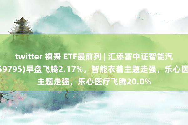 twitter 裸舞 ETF最前列 | 汇添富中证智能汽车主题ETF(159795)早盘飞腾2.17%，智能衣着主题走强，乐心医疗飞腾20.0%