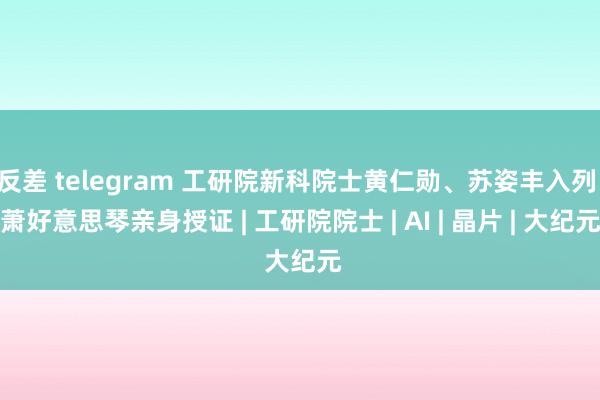 反差 telegram 工研院新科院士黄仁勋、苏姿丰入列 萧好意思琴亲身授证 | 工研院院士 | AI | 晶片 | 大纪元